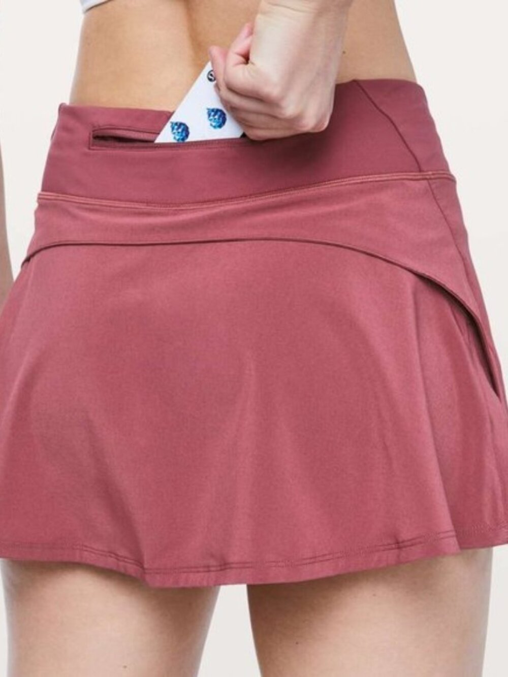 Lululemon Play Off The Pleats Skirt tennis skort, Misty Merlot sz 8